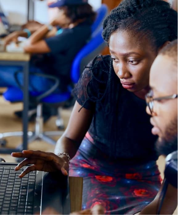 Coding lessons in Africa